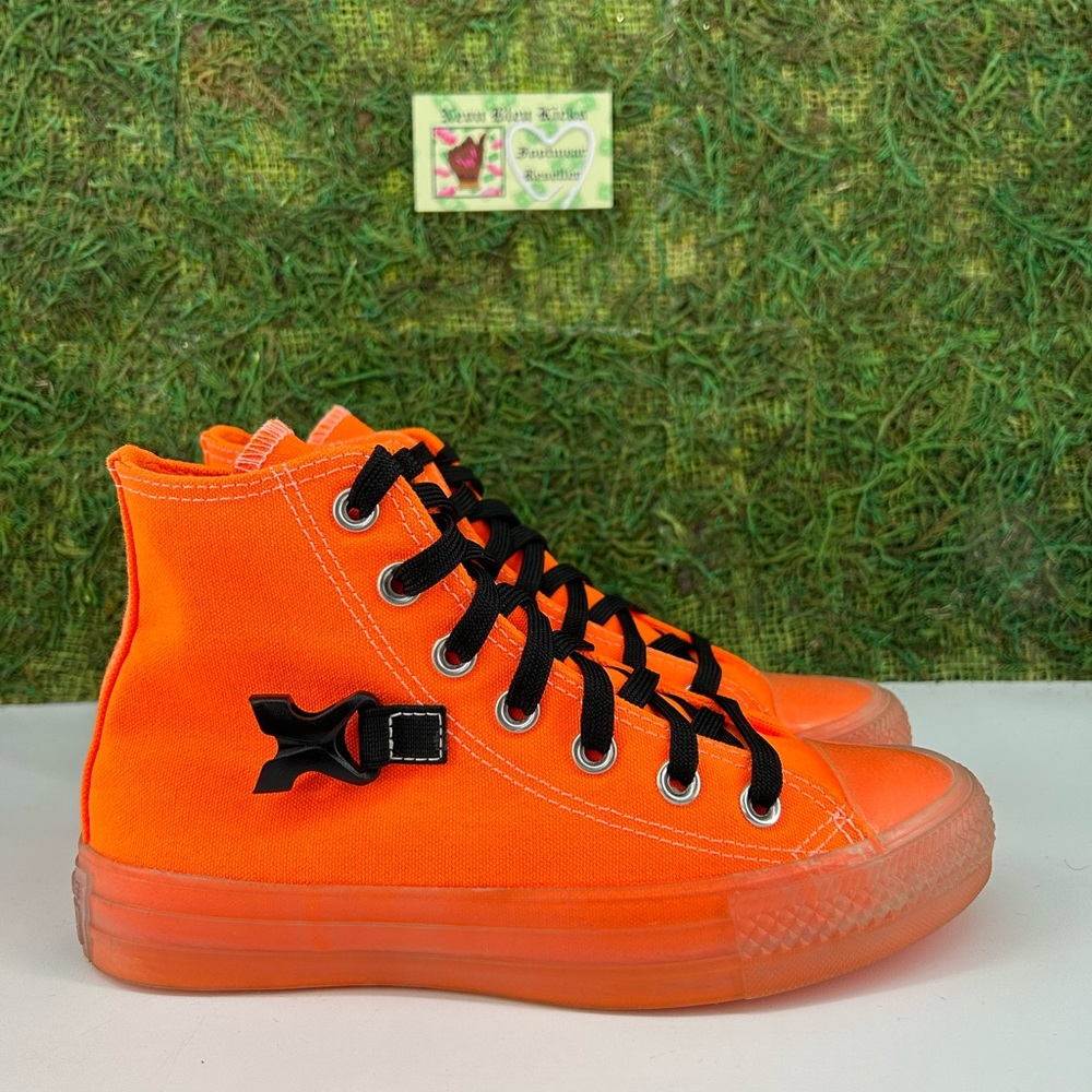 Converse Orange High-Top Sneakers